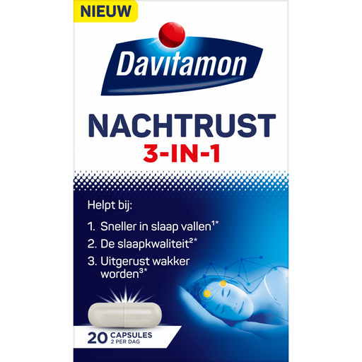 Davitamon Nachtrust 3-in-1 Capsules 20 stuks