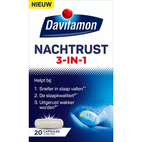 Davitamon Nachtrust 3-in-1 Capsules 20 stuks
