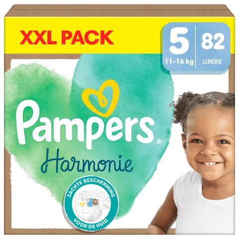 Pampers Harmonie XXL Pack Luiers Maat 5 11-16 KG 82 Stuks