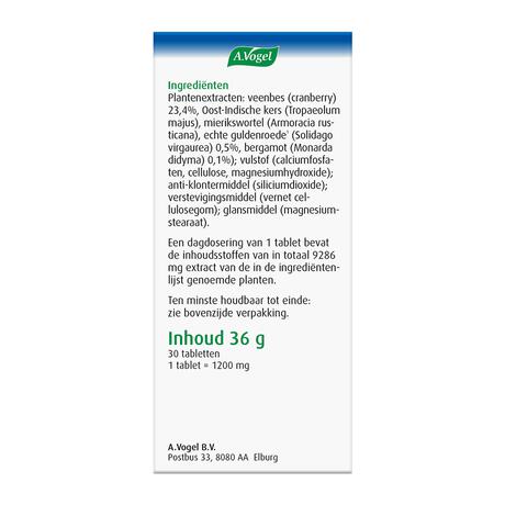 A.Vogel Cranberry Monarda Goed Voor De Blaasfunctie1* Tabletten 30 stuks