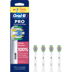 Oral-B Floss Action Opzetborstels Wit 4 Stuks