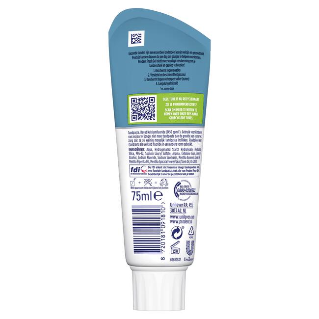Prodent Fresh Gel Tandpasta 75 ML