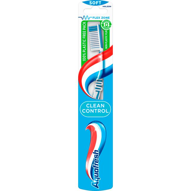 Aquafresh Clean Control Soft Tandenborstel - 1 stuk