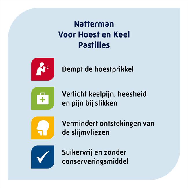 Natterman Hoest en Keel pastilles 20 stuks