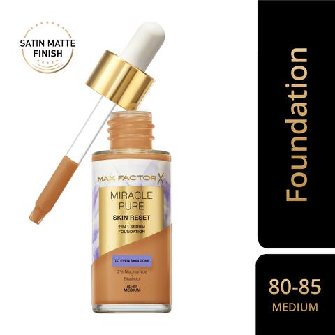 Max Factor Miracle Pure Serum Foundation 80-85 Medium 30 ML