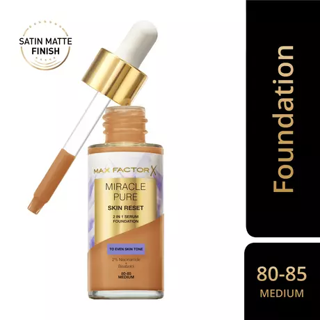 Max Factor Miracle Pure Serum Foundation 80-85 Medium 30 ML