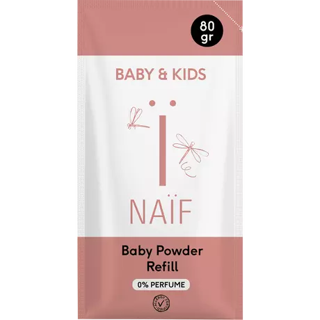 Naïf Baby & Kids Babypoeder Navulverpakking 80 gram