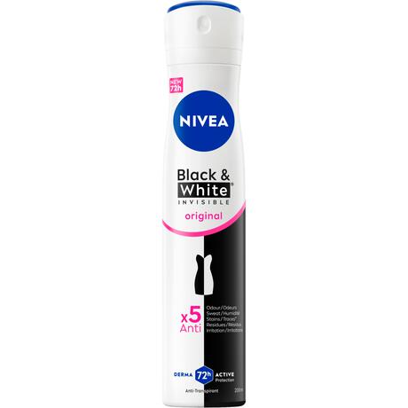 NIVEA Black & White Invisible Original Deodorant Spray 200 ML