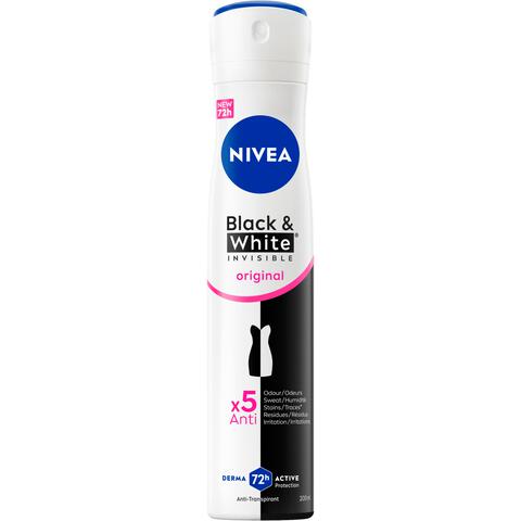 NIVEA Black & White Invisible Original Deodorant Spray 200 ML