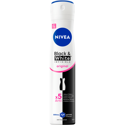 NIVEA Black & White Invisible Original Deodorant Spray 200 ML
