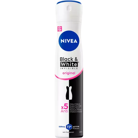 NIVEA Black & White Invisible Original Deodorant Spray 200 ML
