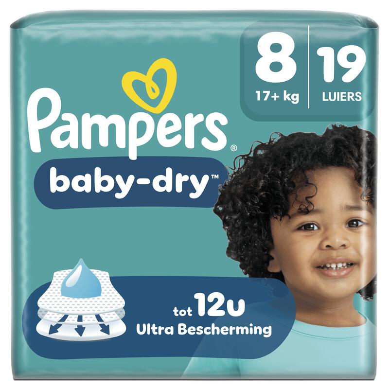Pampers Baby Dry Luiers Maat 8 17+ kg 19 stuks