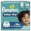 Pampers Baby Dry Luiers Maat 8 17+ kg 19 stuks