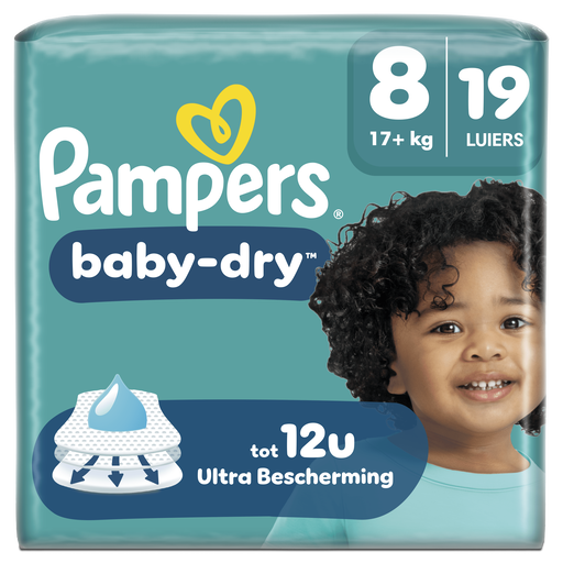 Pampers Baby Dry Luiers Maat 8 17+ kg 19 stuks