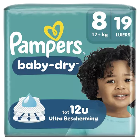 Pampers Baby Dry Luiers Maat 8 17+ kg 19 stuks