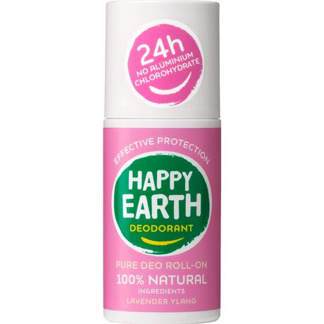 Happy Earth 100% Natuurlijke Lavender Ylang Deodorant Roller 75 ML