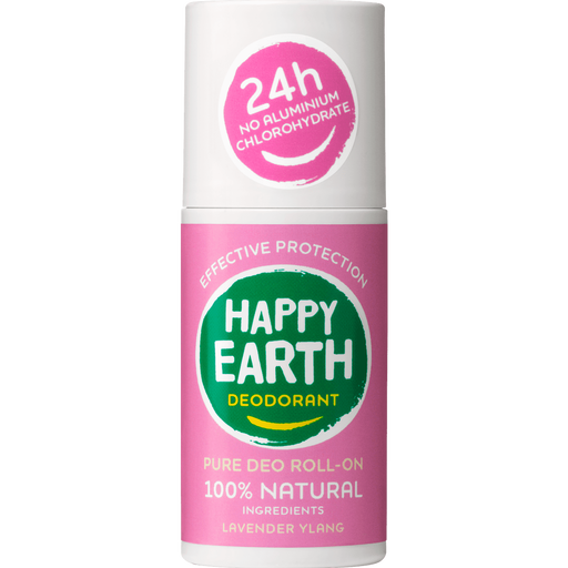 Happy Earth 100% Natuurlijke Lavender Ylang Deodorant Roller 75 ML