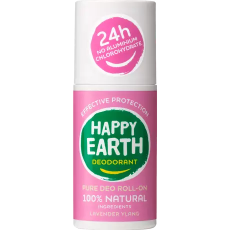 Happy Earth 100% Natuurlijke Lavender Ylang Deodorant Roller 75 ML