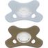 Difrax Fopspeen Natural 0-6 Maanden Lichtblauw/Beige BPA-vrij
