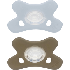 Difrax Fopspeen Natural 0-6 Maanden Lichtblauw/Beige BPA-vrij