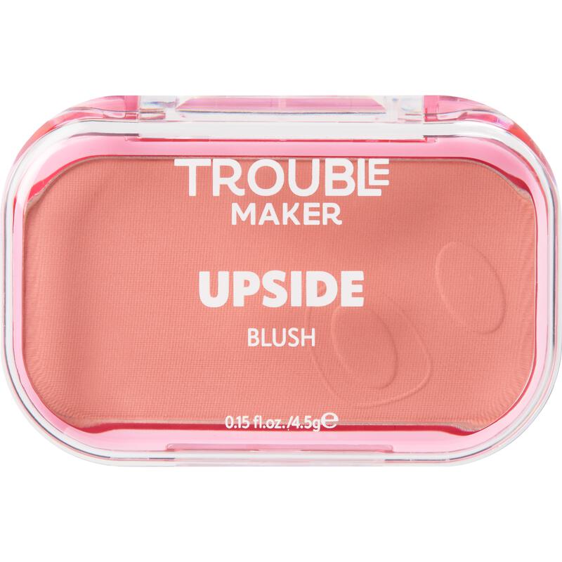 Trouble Maker Upside Powder Blush Glass Half Full