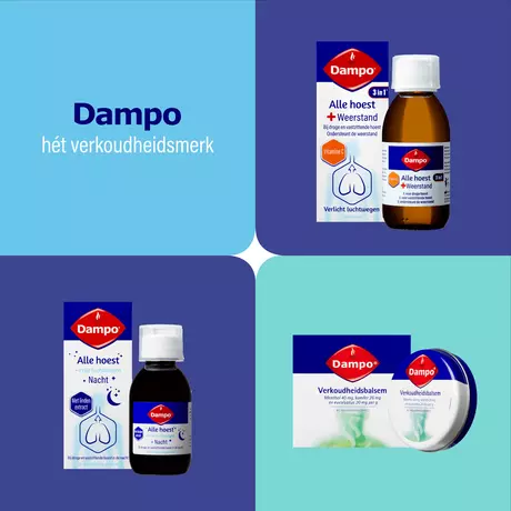 Dampo Alle Hoest + Keelpijn 3 In 1 150 ML