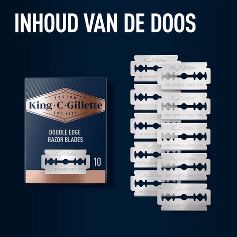 King C. Gillette Double Edge Razor Navulmesjes 10 Stuks