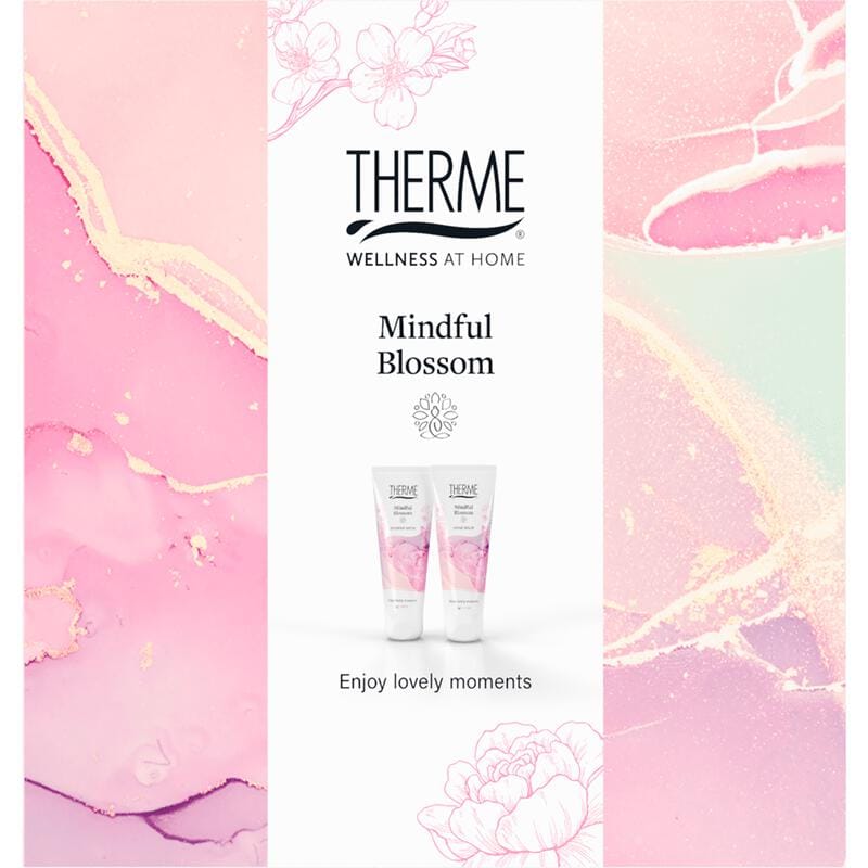 Therme Mindful Blossom Hand Balm + Shower Satin 75ml Geschenkset