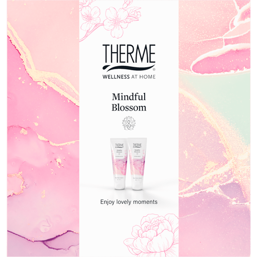 Therme Mindful Blossom Hand Balm + Shower Satin 75ml Geschenkset