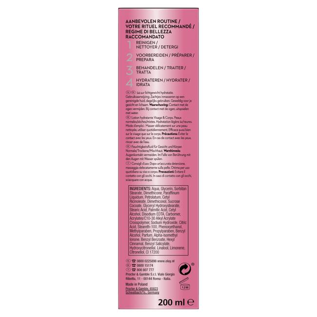 Olay Beauty Fluid Hydraterende Lotion 200 ML