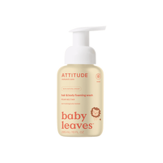 ATTITUDE Baby Leaves 2-in-1 Schuimende Haar & Body zeep peer & nectar 295 ML
