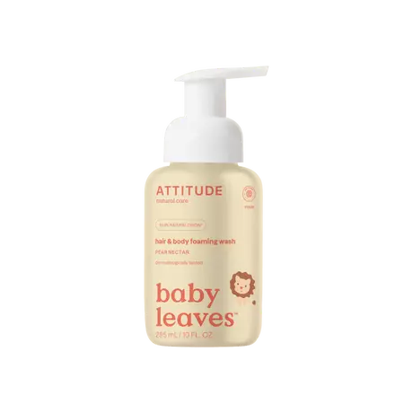 ATTITUDE Baby Leaves 2-in-1 Peer & Nectar Haar & Body Foaming Zeep 295 ML