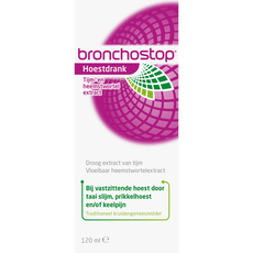 Bronchostop Hoestdrank bij Vastzittende Hoest en Keelpijn 120 ML
