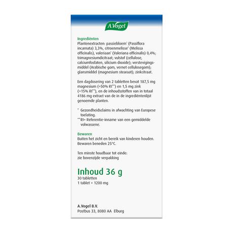 A.Vogel Passiflora Rustgevende1* Tabletten Stemmingswisselingen2* 30 stuks