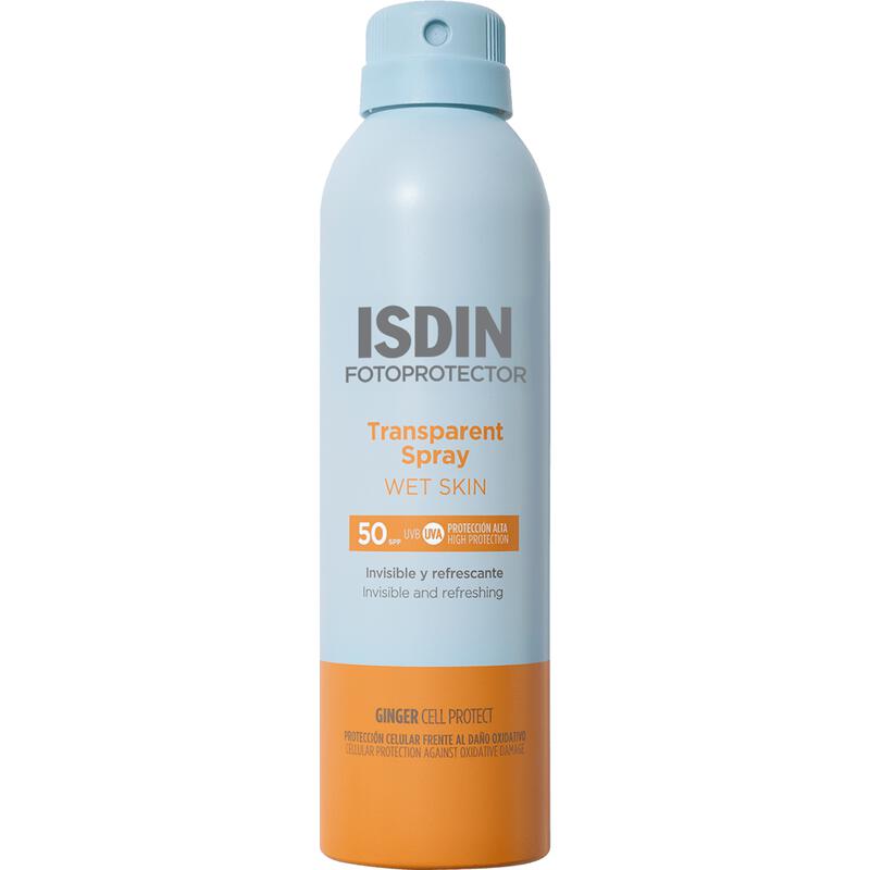 ISDIN Transparent Zonnebrand Spray Wet Skin SPF50 250 ML