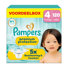 Pampers Premium Protection Voordeelbox Luiers Maat 4 9-14 KG 120 stuks