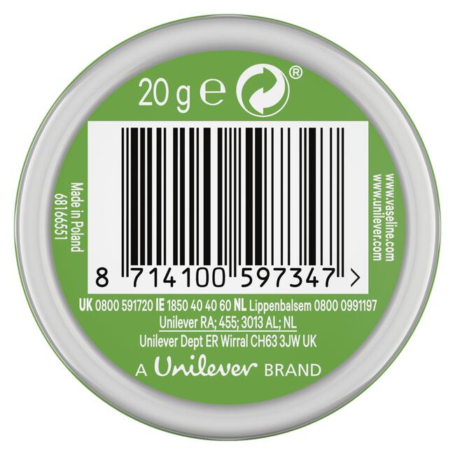 Vaseline Aloë Vera Petroleum Jelly Lippenbalsem