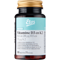 Etos Vitamine K2 en D3 Tabletten 30 stuks