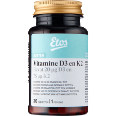Etos Vitamine K2 en D3 30 tabletten