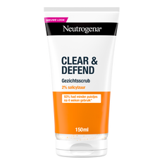 Neutrogena Clear & Defend Face Scrub Acne en Onzuivere Huid 150 ML