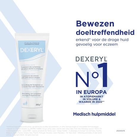 Dexeryl Hydraterende Crème Droge Huid en Eczeem 250 GR