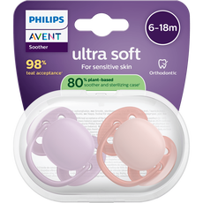 Philips Avent Fopspeen Ultra Soft 6-18M Double Pack, mixed - SCF091/44