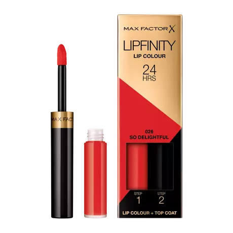 Max Factor Lipfinity Lip Colour 2-Step Long Lasting Lipstick 026 So Delight