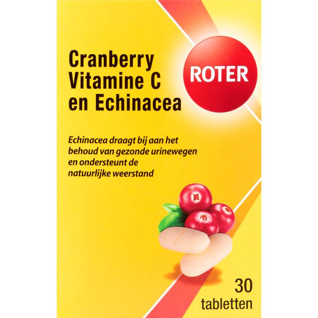 Roter Cranberry Vitamine C Echinacea 30 tabletten