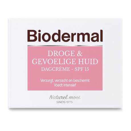 Biodermal Droge & Gevoelige Huid  Dagcrème SPF 15 50 ML