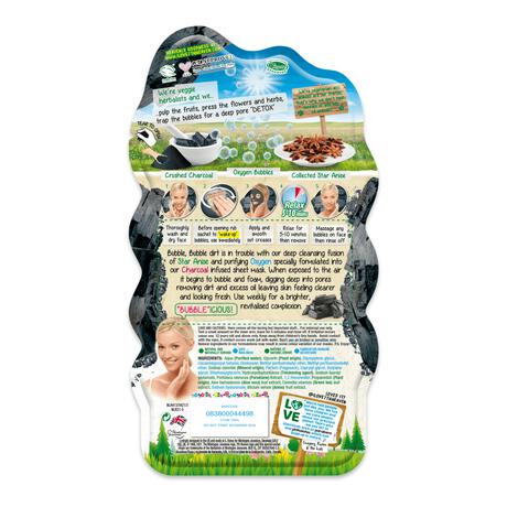 7th Heaven Charcoal Detox Bubbel Sheet Masker