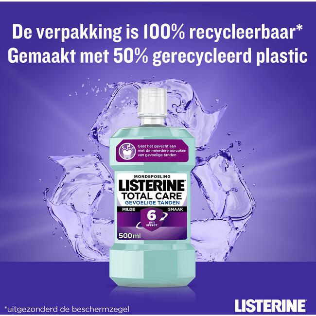 Listerine® Total Care Sensitive Mondspoeling 500 ML