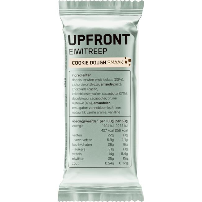 Upfront Eiwitreep Cookie Dough 60 GR 