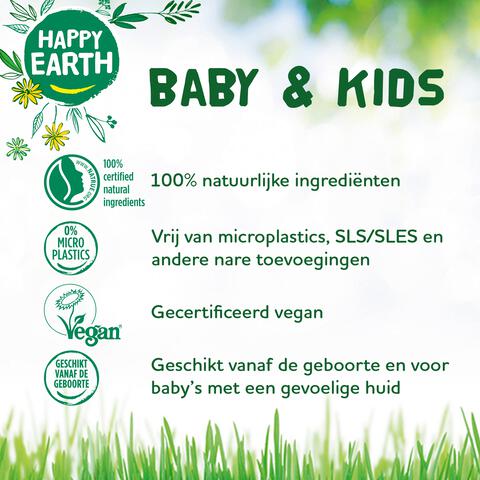 Happy Earth 100% Natuurlijke Baby & Kids Badolie 150 ML