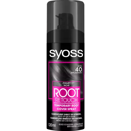 Syoss Uitgoeispray Zwart 120 ML